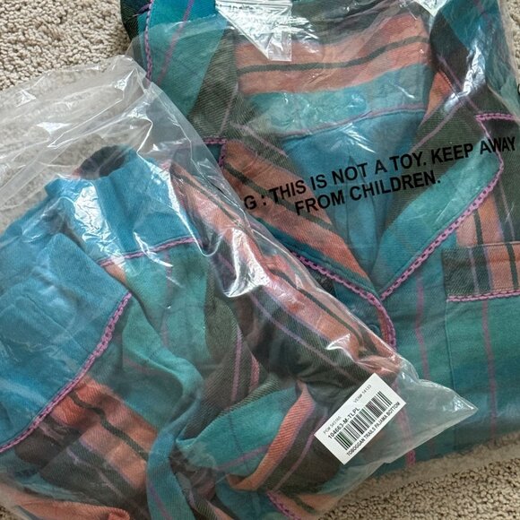 Sundance pajama Set - teal toboggan trails - Medium - $156 - Picture 1 of 13